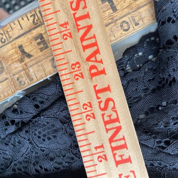 Torrid Bodysuit Size 5X Short Sleeve Lace VNeck Casual Nylon Black Cocktail - Picture 6 of 8